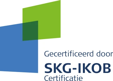 Gecertificeerd door SKG-IKOB Certificatie